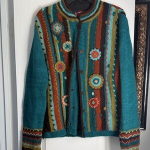 Colorful Women's Cardigan Sweater